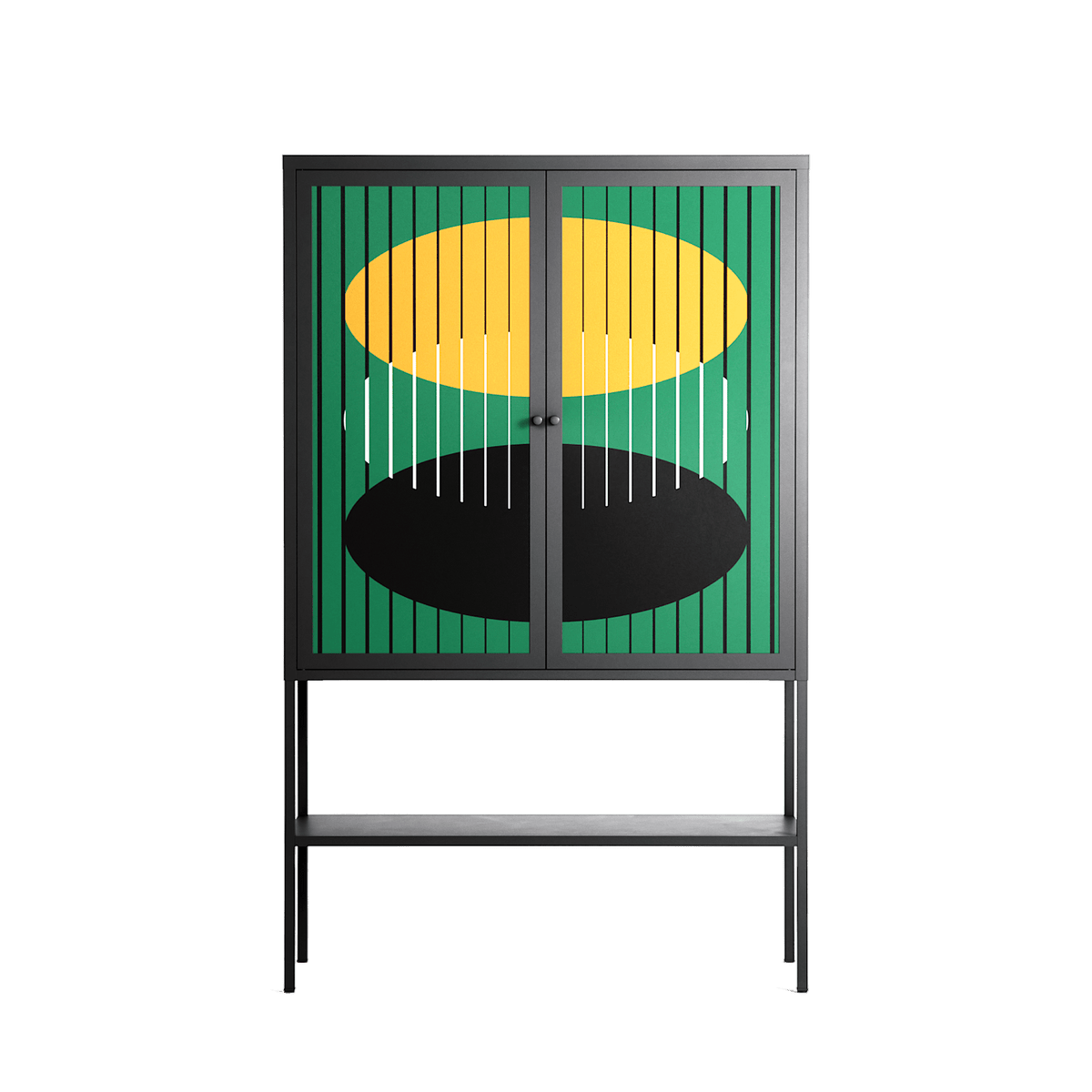 Soul Split - Loft Cabinet - Oluwaseyi Samuel Adebayo - Antracite - Overlay Metal