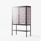 Floating Blossom Pattern - Loft Cabinet - Raissa Oltmanns - Antracite - Overlay Metal