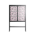 Floating Blossom Pattern - Loft Cabinet - Raissa Oltmanns - Antracite - Overlay Metal