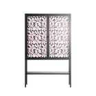 Floating Blossom Pattern - Loft Cabinet - Raissa Oltmanns - Antracite - Overlay Metal