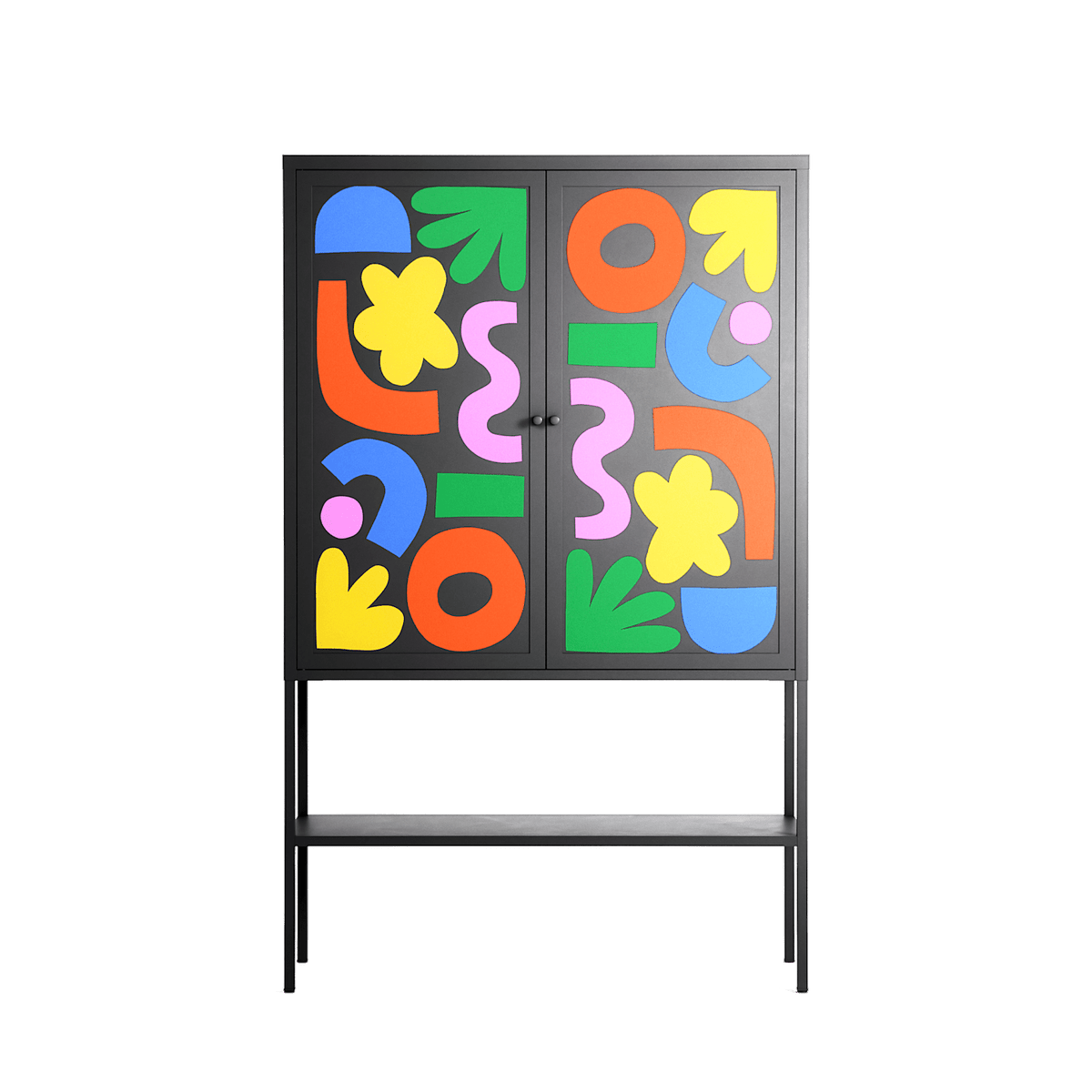 Fun Shapes - Loft Cabinet - Sandra Hutter - Antracite - Overlay Metal