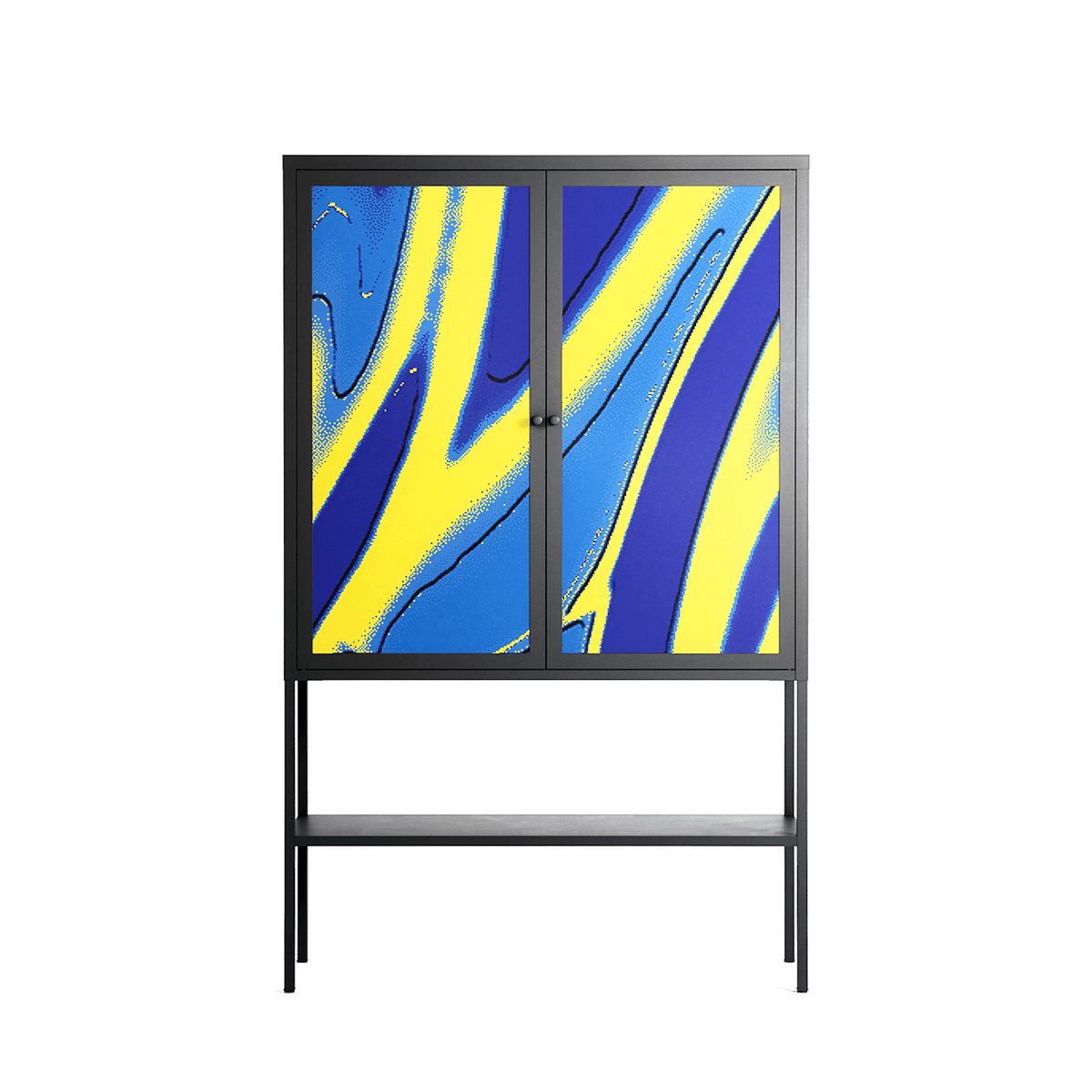 Blue Gale - Loft Cabinet - Oluwaseyi Samuel Adebayo - Antracite - Overlay Metal