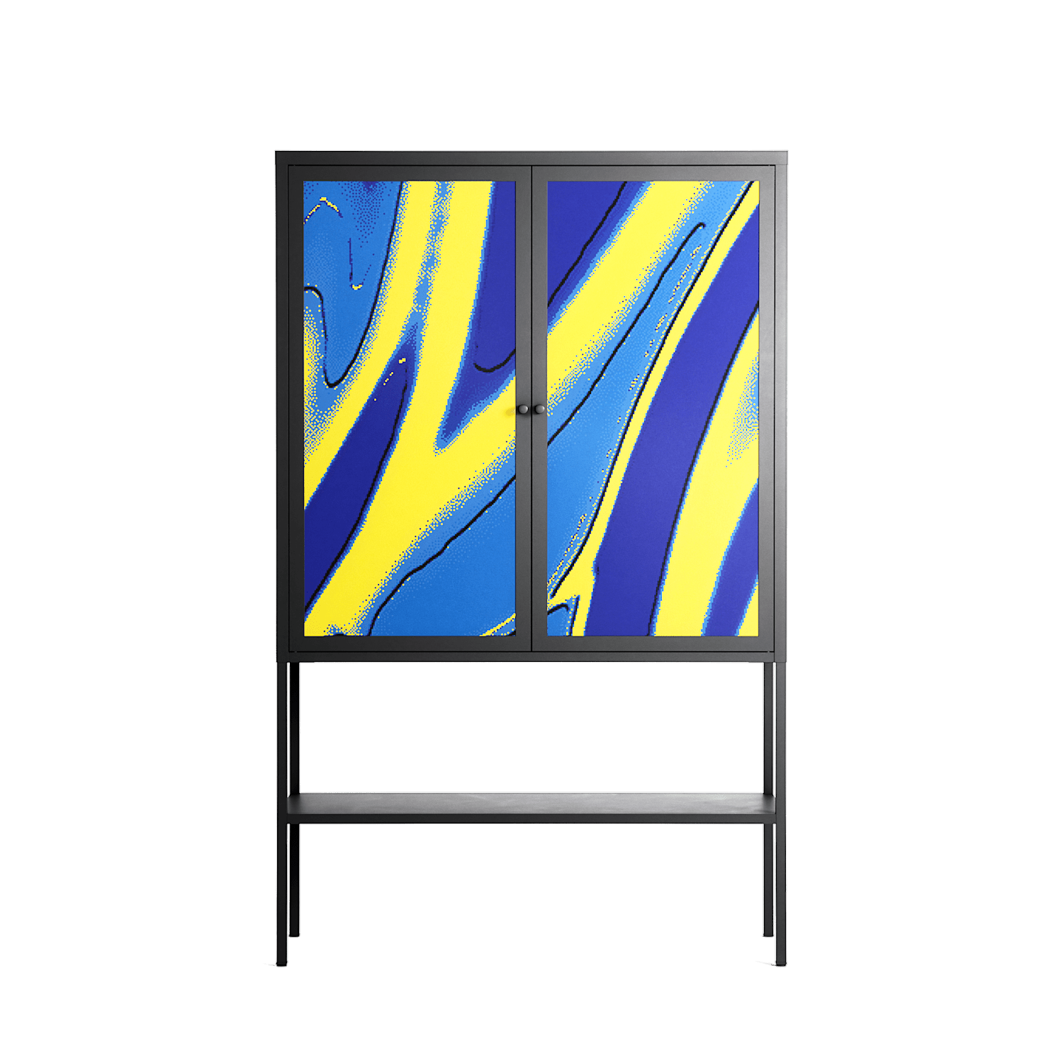Blue Gale - Loft Cabinet - Oluwaseyi Samuel Adebayo - Antracite - Overlay Metal