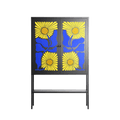 Sunflowers - Loft Cabinet - Sandra Hutter - Antracite - Overlay Metal