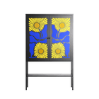 Sunflowers - Loft Cabinet - Sandra Hutter - Antracite - Overlay Metal