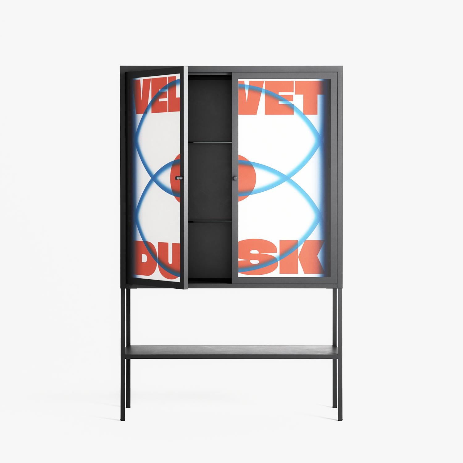Velvet Dusk - Loft Cabinet - Oluwaseyi Samuel Adebayo - Antracite - Overlay Metal