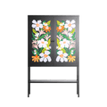 Floral Delight - Loft Cabinet - Sandra Hutter - Antracite - Overlay Metal