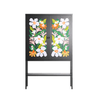 Floral Delight - Loft Cabinet - Sandra Hutter - Antracite - Overlay Metal