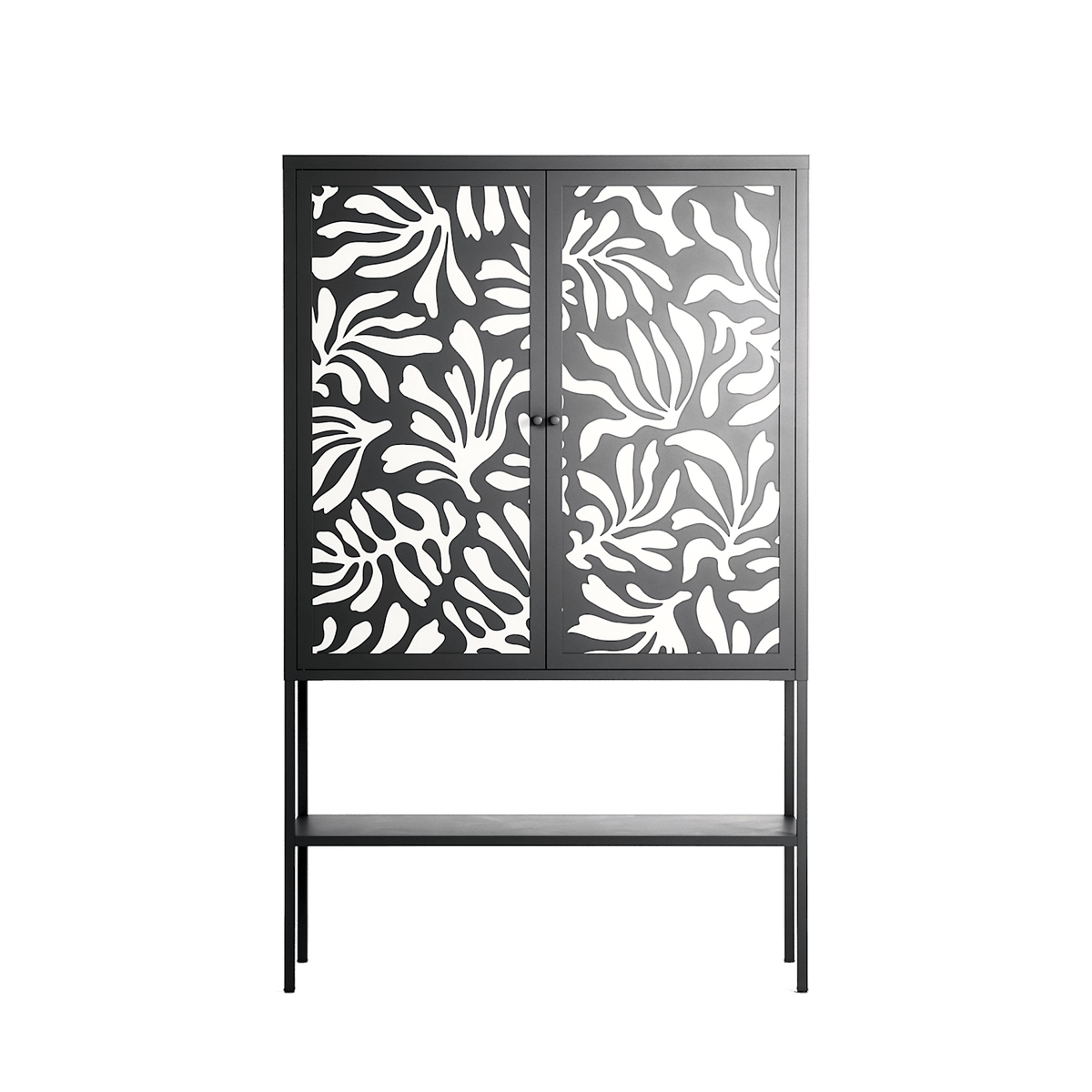 Botanica Offwhite - Loft Cabinet - Amy Suther - Antracite - Overlay Metal