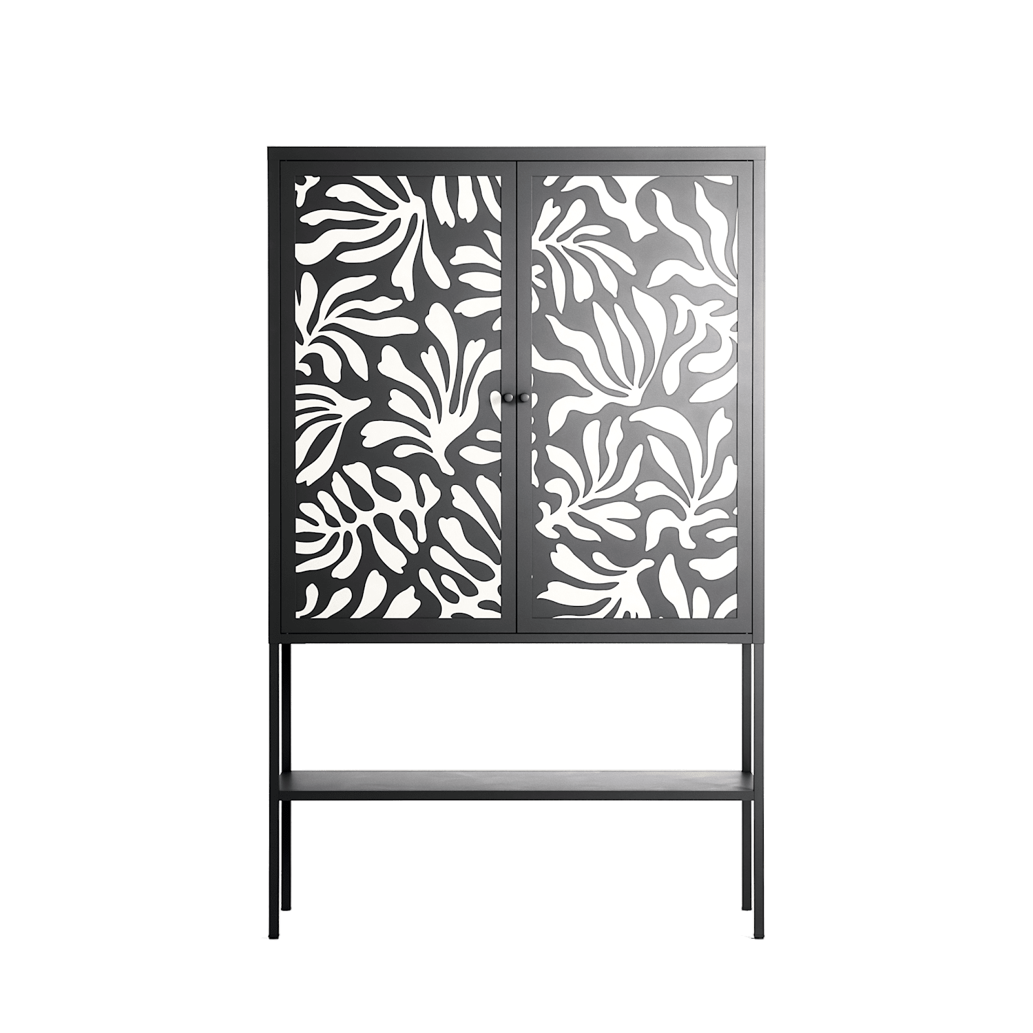 Botanica Offwhite - Loft Cabinet - Amy Suther - Antracite - Overlay Metal