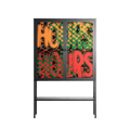 Hours - Loft Cabinet - Oluwaseyi Samuel Adebayo - Antracite - Overlay Metal