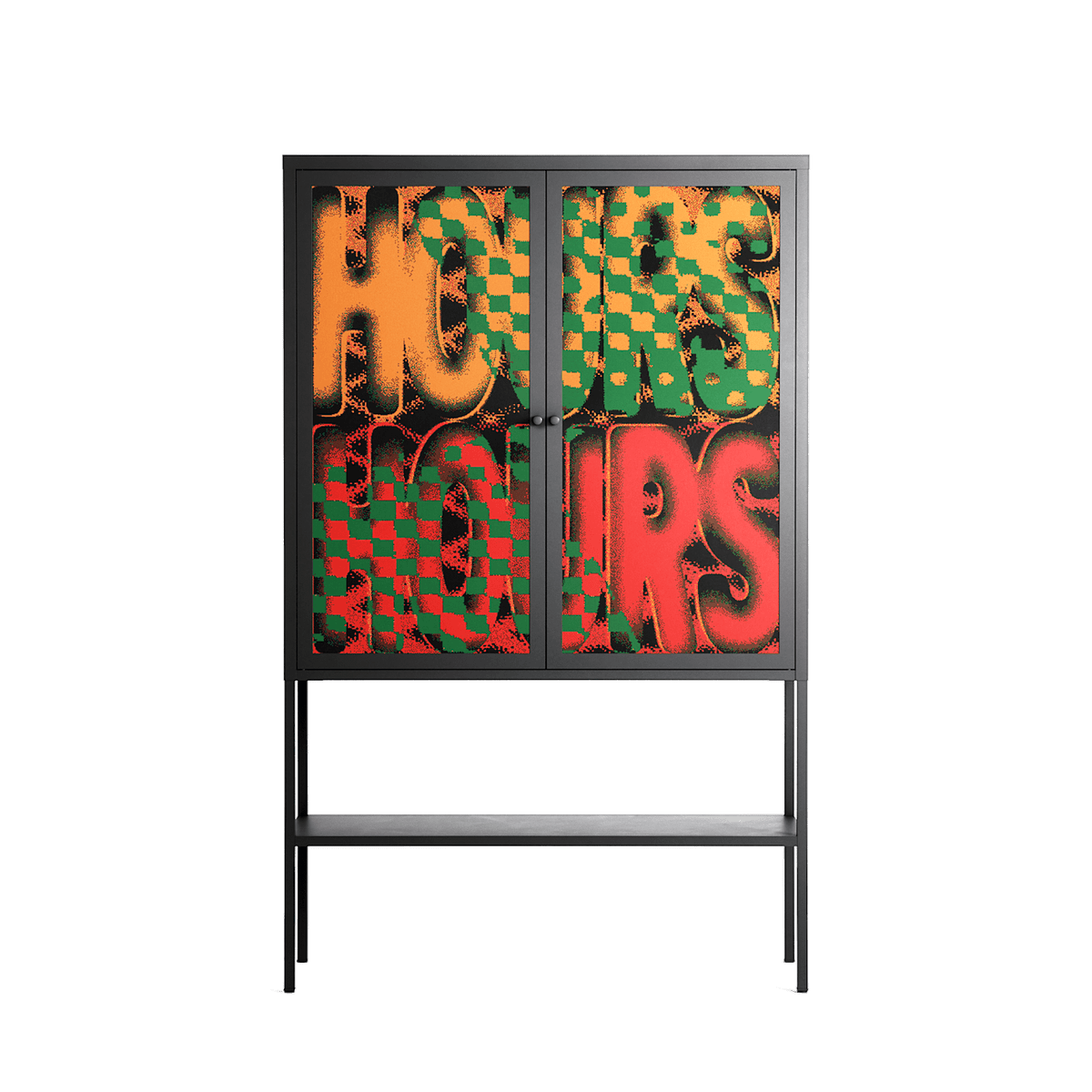 Hours - Loft Cabinet - Oluwaseyi Samuel Adebayo - Antracite - Overlay Metal