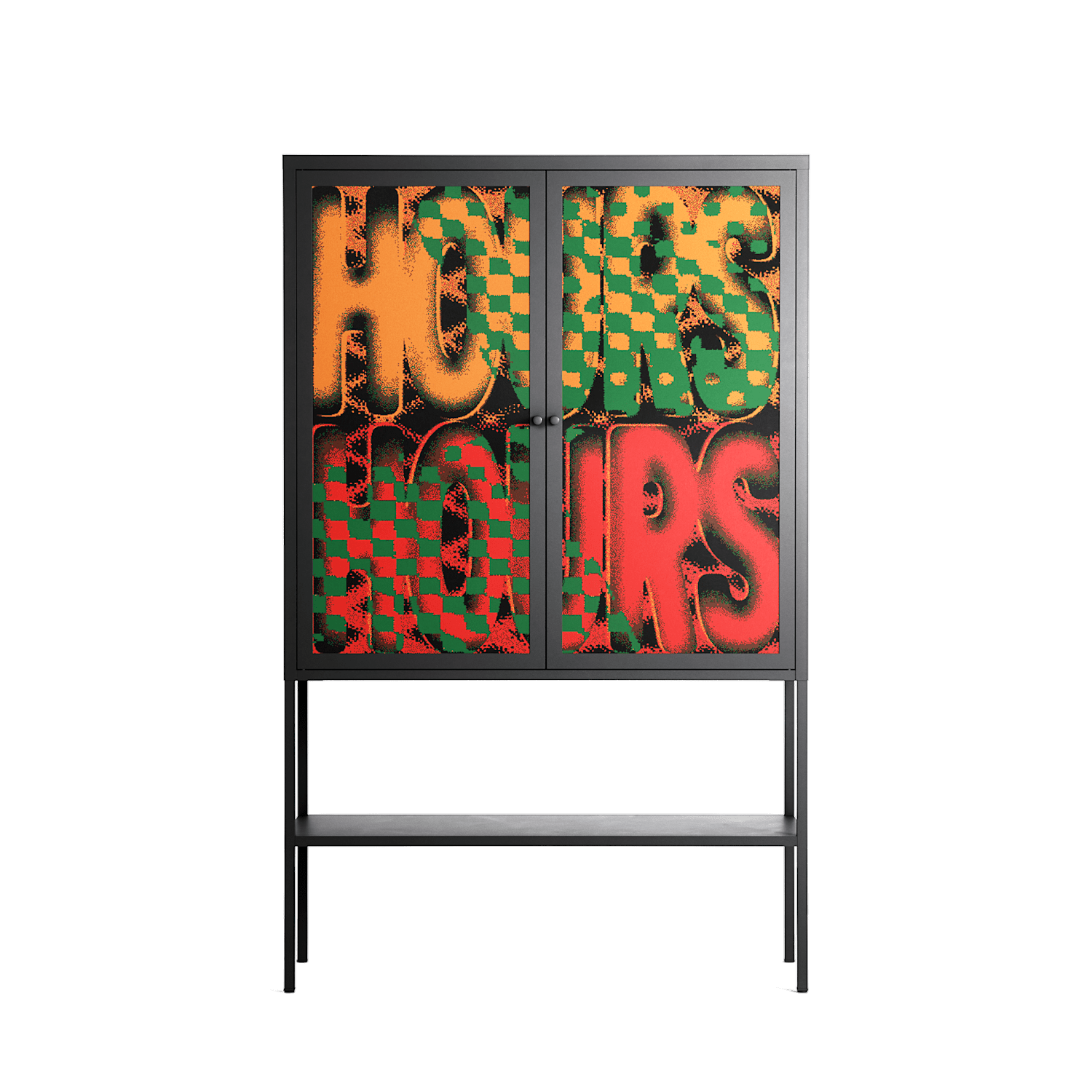 Hours - Loft Cabinet - Oluwaseyi Samuel Adebayo - Antracite - Overlay Metal
