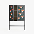 Blooming Folk Garden - Loft Cabinet - Sandra Hutter - Antracite - Overlay Metal