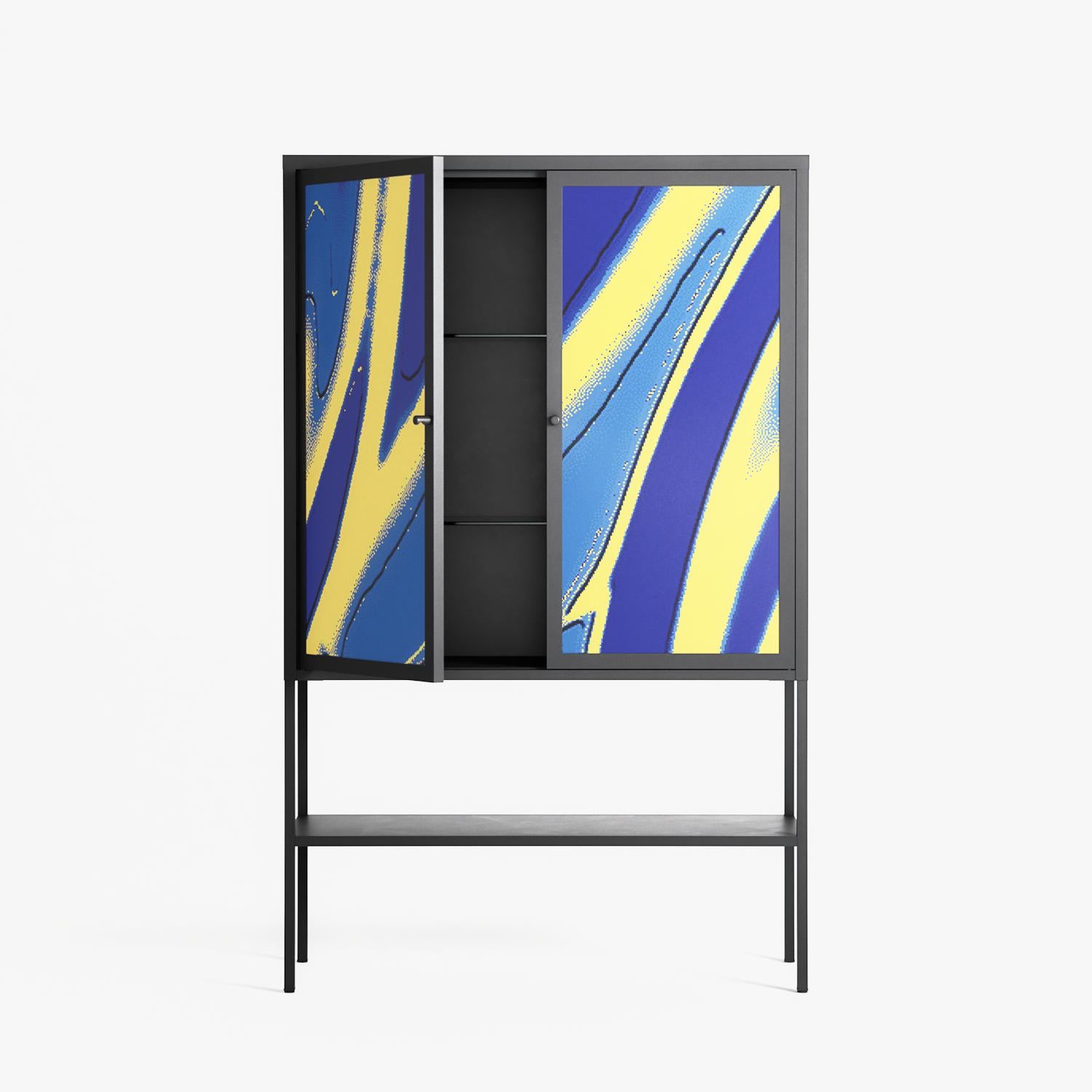 Blue Gale - Loft Cabinet - Oluwaseyi Samuel Adebayo - Antracite - Overlay Metal