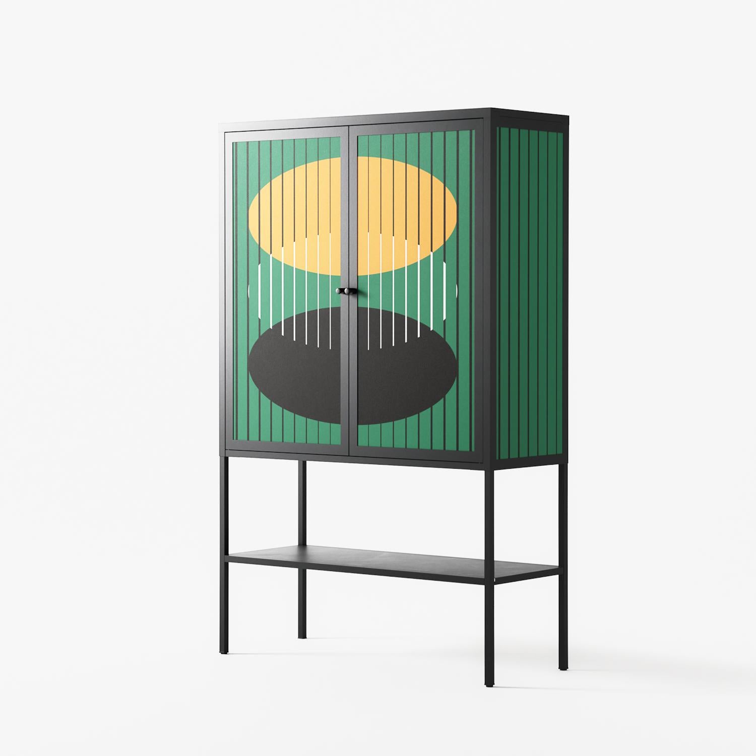 Soul Split - Loft Cabinet - Oluwaseyi Samuel Adebayo - Antracite - Overlay Metal