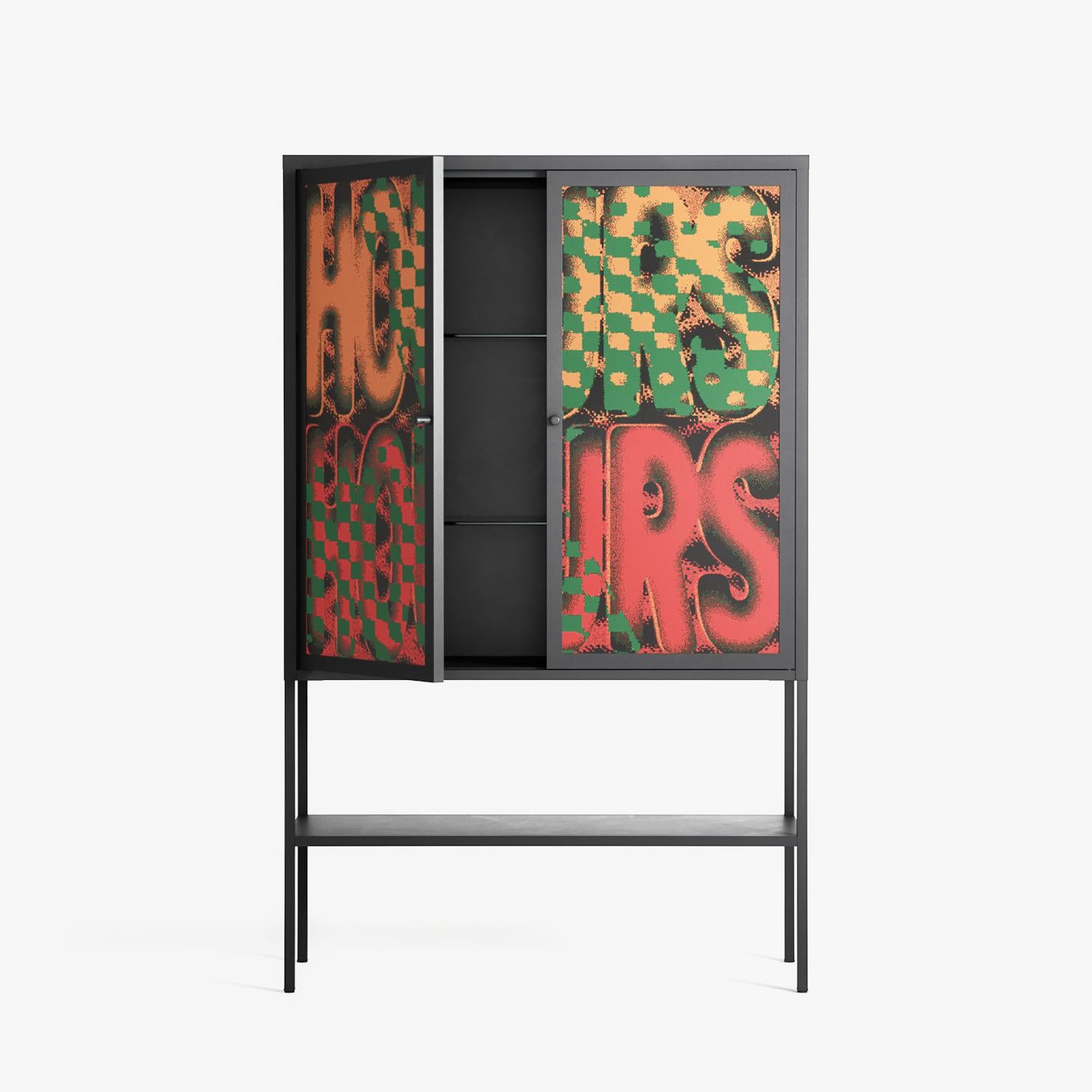 Hours - Loft Cabinet - Oluwaseyi Samuel Adebayo - Antracite - Overlay Metal