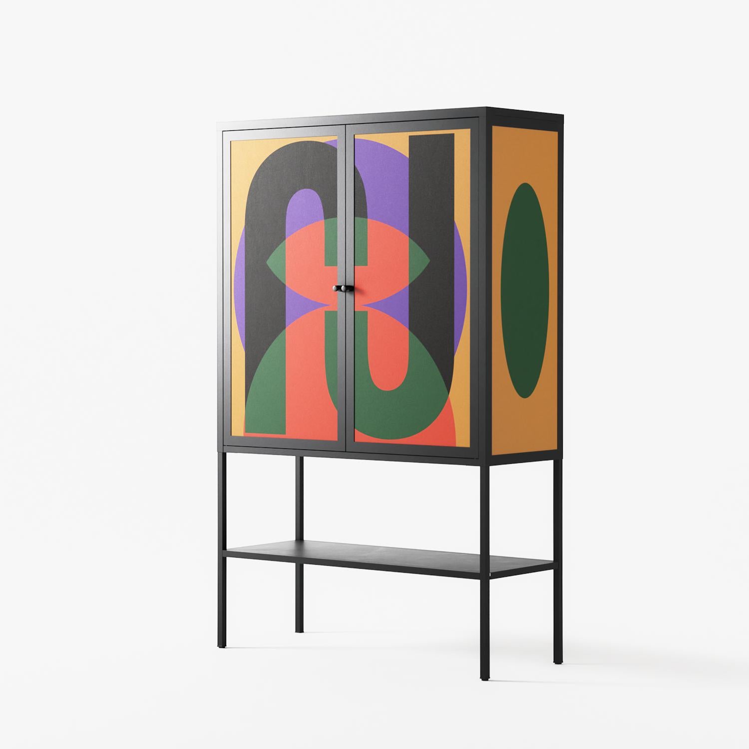 JJ - Loft Cabinet - Oluwaseyi Samuel Adebayo - Antracite - Overlay Metal