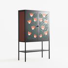 Blooming Folk Garden - Loft Cabinet - Sandra Hutter - Antracite - Overlay Metal