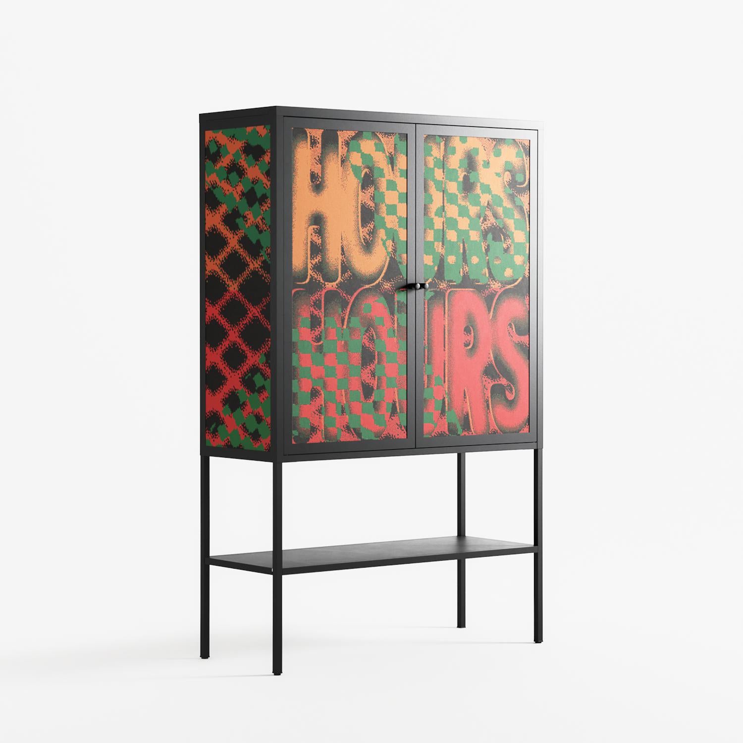Hours - Loft Cabinet - Oluwaseyi Samuel Adebayo - Antracite - Overlay Metal