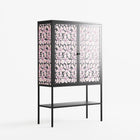 Floating Blossom Pattern - Loft Cabinet - Raissa Oltmanns - Antracite - Overlay Metal