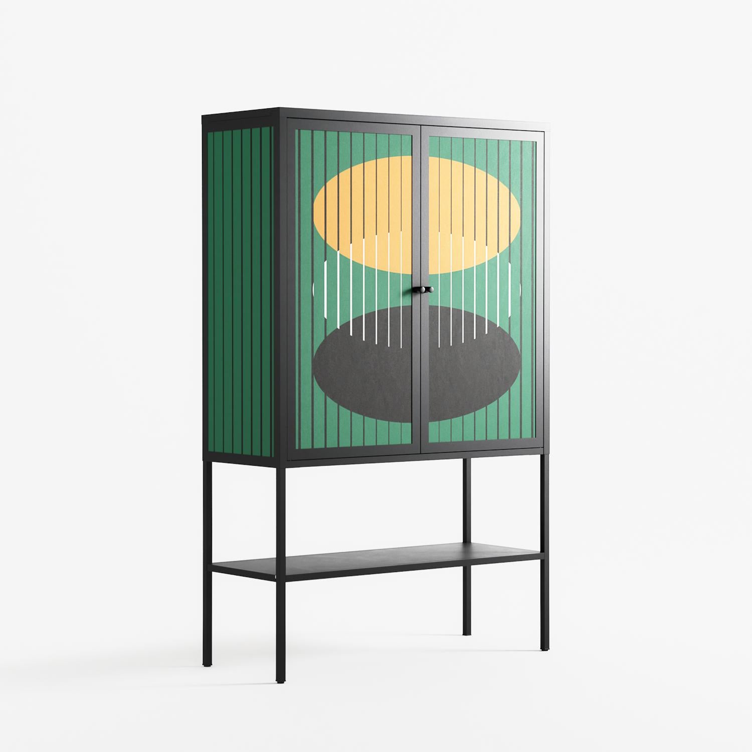 Soul Split - Loft Cabinet - Oluwaseyi Samuel Adebayo - Antracite - Overlay Metal