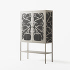 Black Potted Plant - Loft Cabinet - Konrad Blaszczyk - Pebble - Overlay Metal