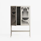 Black Fern - Loft Cabinet - Konrad Blaszczyk - Pebble - Overlay Metal