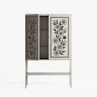Barbed Bloom - Loft Cabinet - Daphna Sebbane - Pebble - Overlay Metal