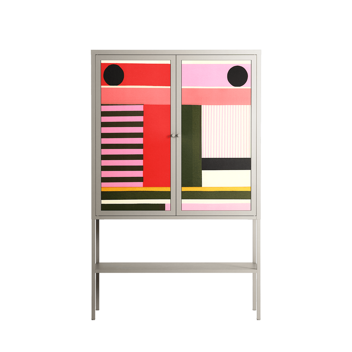 Harmonic - Loft Cabinet - Rikki Hewitt - Pebble - Overlay Metal