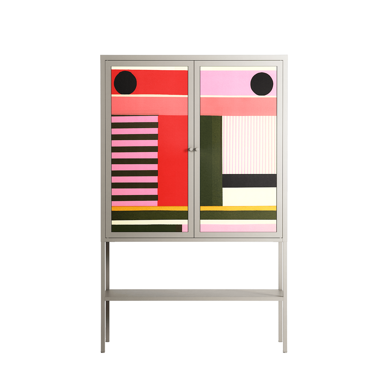 Harmonic - Loft Cabinet - Rikki Hewitt - Pebble - Overlay Metal
