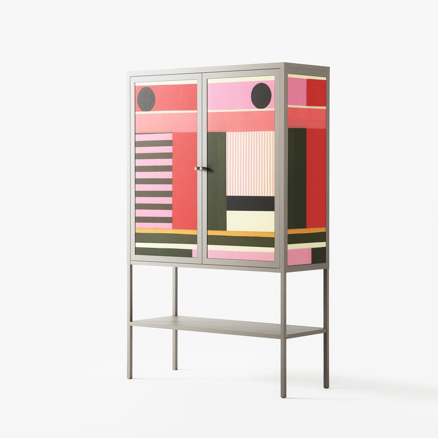 Harmonic - Loft Cabinet - Rikki Hewitt - Pebble - Overlay Metal