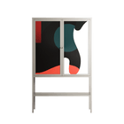 Plume - Loft Cabinet - Rikki Hewitt - Pebble - Overlay Metal