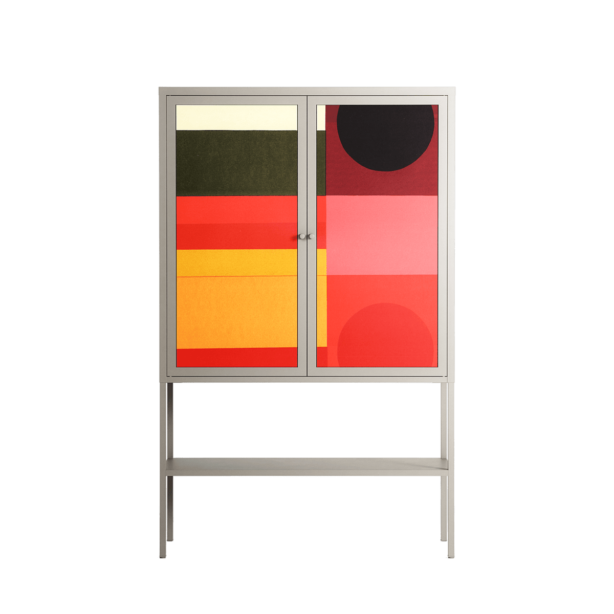 Turnstile - Loft Cabinet - Rikki Hewitt - Pebble - Overlay Metal