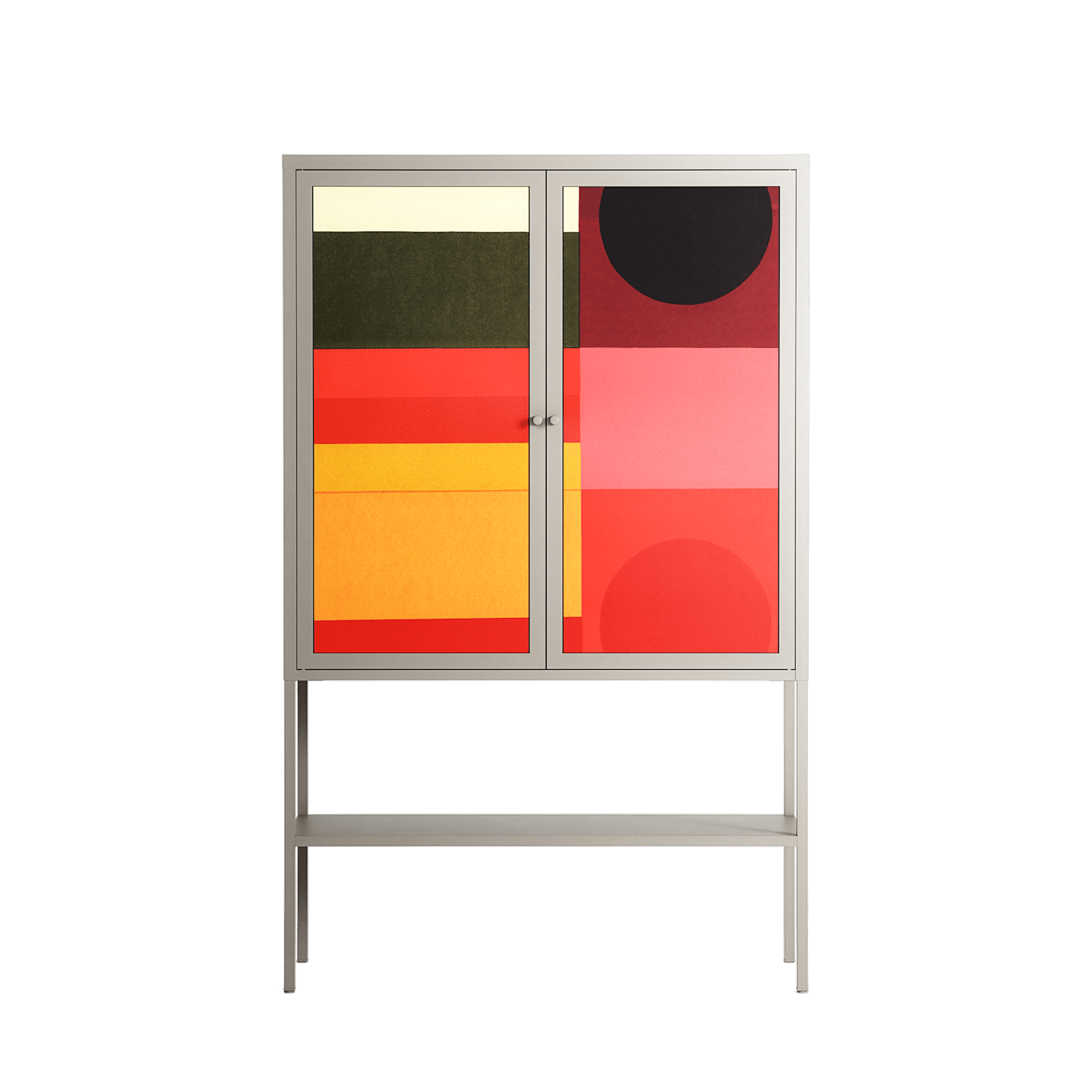 Turnstile - Loft Cabinet - Rikki Hewitt - Pebble - Overlay Metal