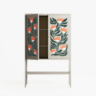Blooming Folk Garden - Loft Cabinet - Sandra Hutter - Pebble - Overlay Metal