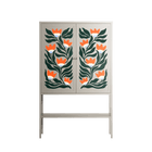 Blooming Folk Garden - Loft Cabinet - Sandra Hutter - Pebble - Overlay Metal