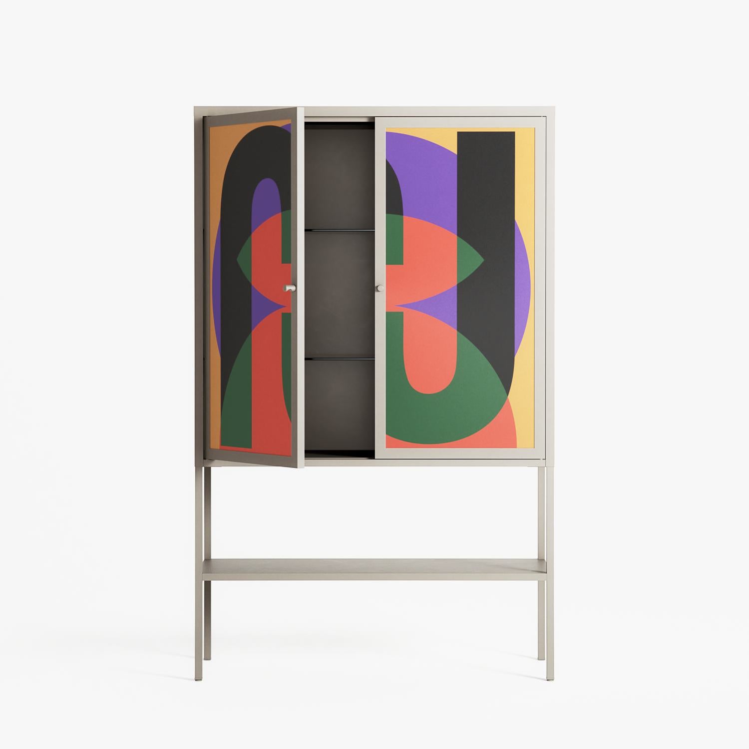 JJ - Loft Cabinet - Oluwaseyi Samuel Adebayo - Pebble - Overlay Metal