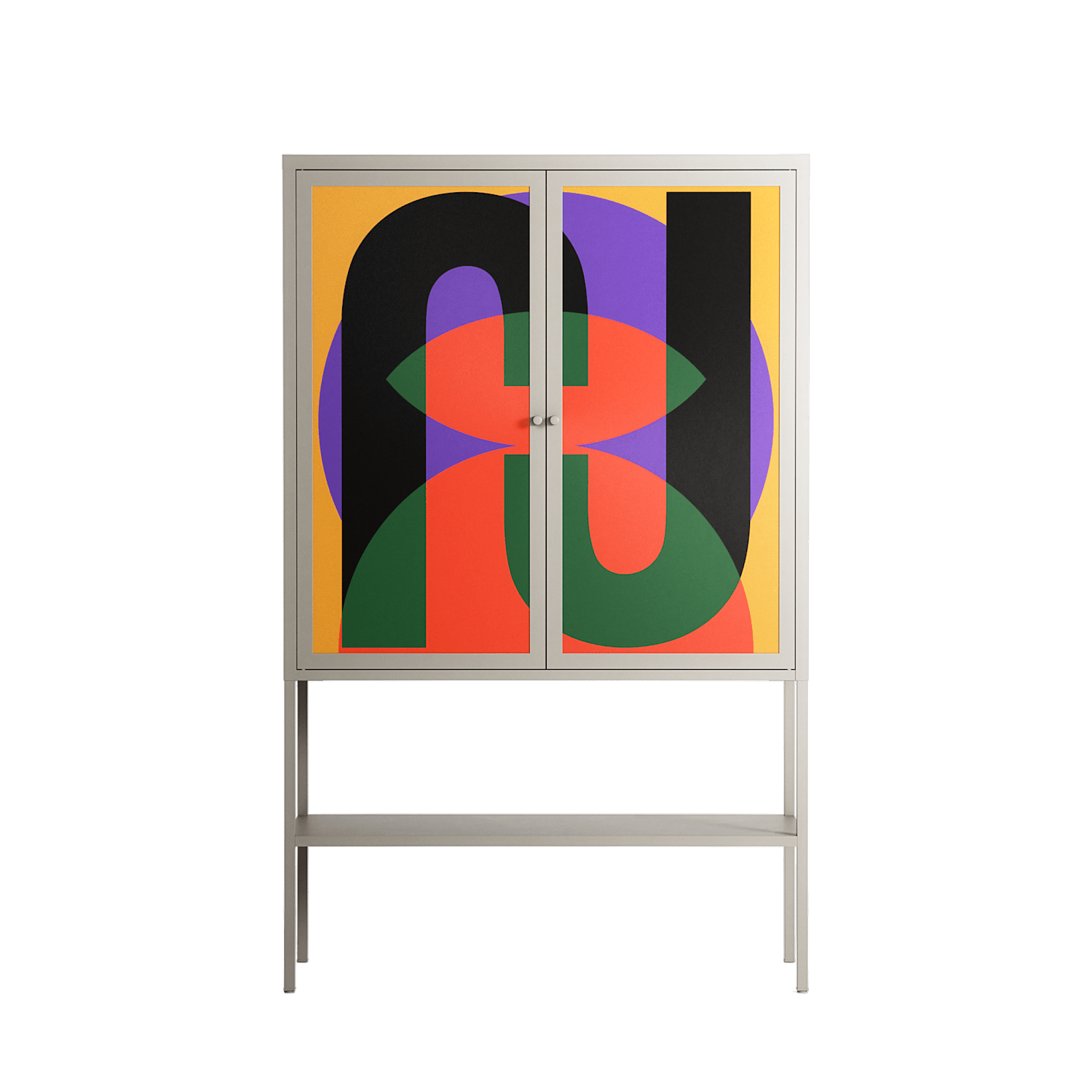 JJ - Loft Cabinet - Oluwaseyi Samuel Adebayo - Pebble - Overlay Metal