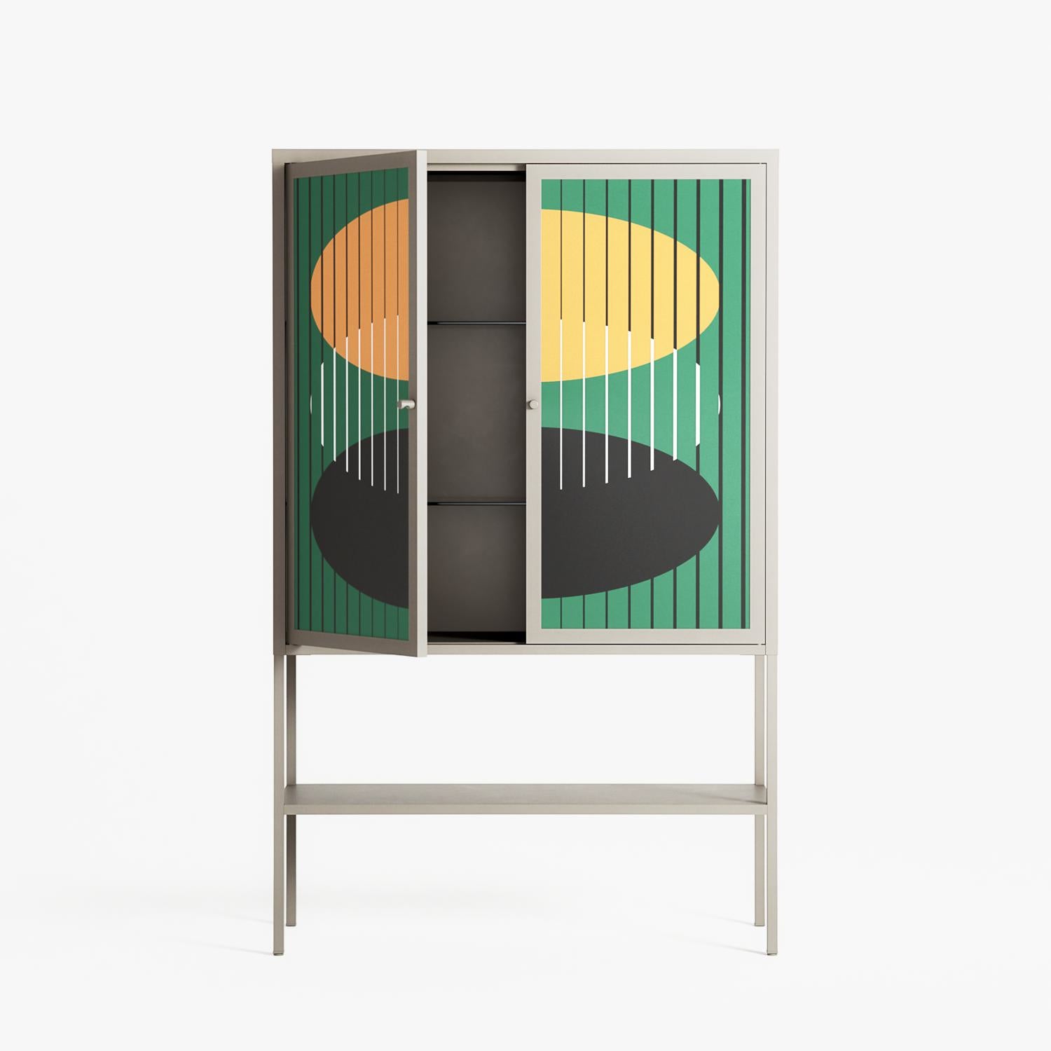 Soul Split - Loft Cabinet - Oluwaseyi Samuel Adebayo - Pebble - Overlay Metal
