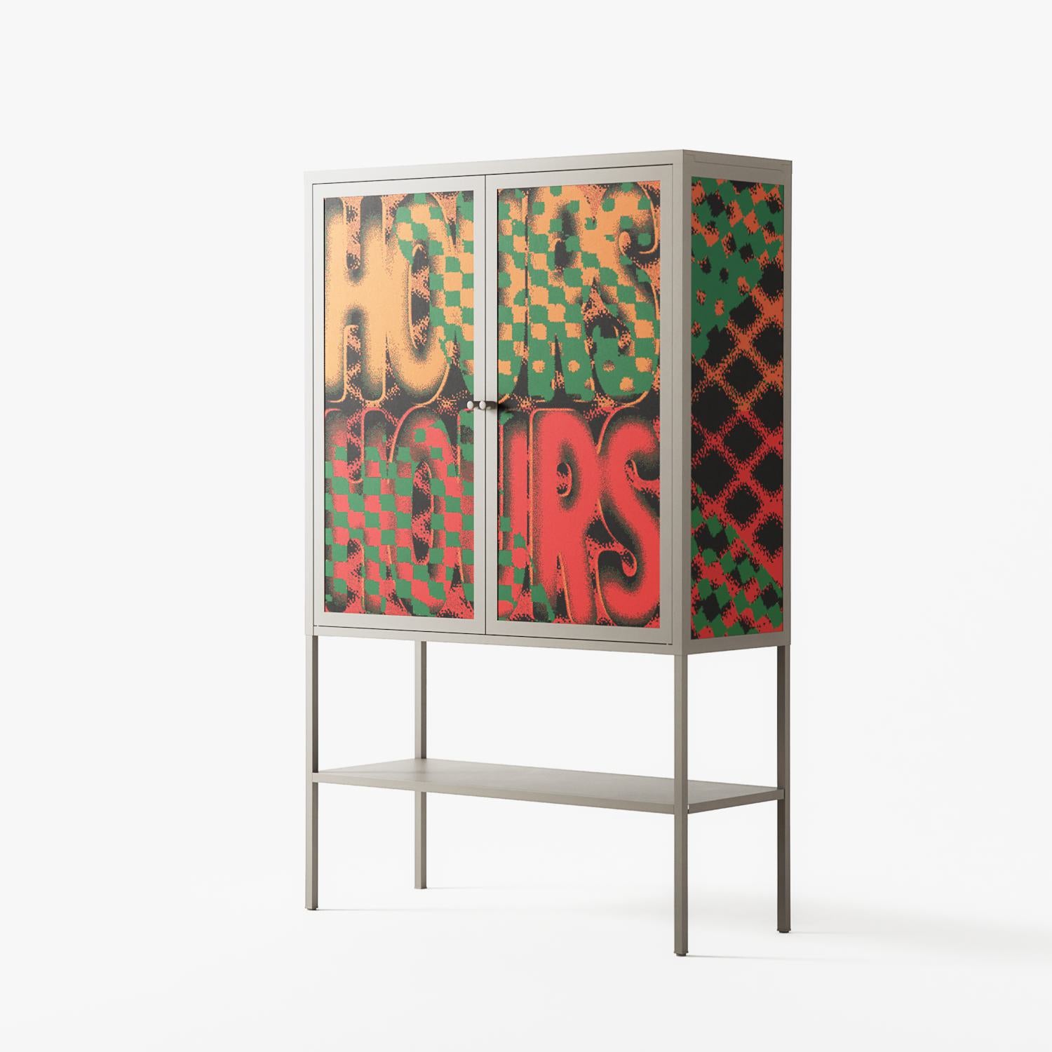 Hours - Loft Cabinet - Oluwaseyi Samuel Adebayo - Pebble - Overlay Metal
