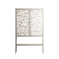 Botanica Offwhite - Loft Cabinet - Amy Suther - Pebble - Overlay Metal
