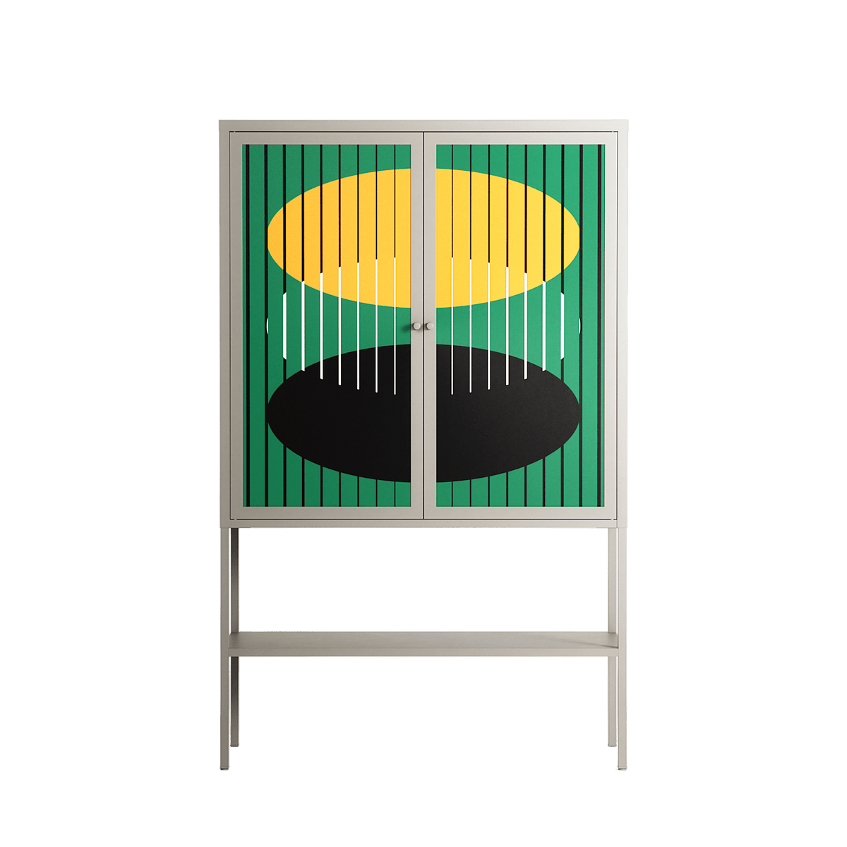 Soul Split - Loft Cabinet - Oluwaseyi Samuel Adebayo - Pebble - Overlay Metal