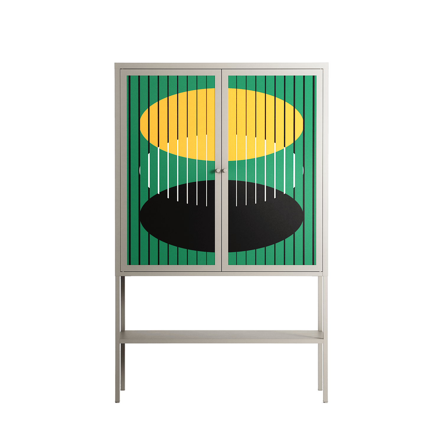 Soul Split - Loft Cabinet - Oluwaseyi Samuel Adebayo - Pebble - Overlay Metal