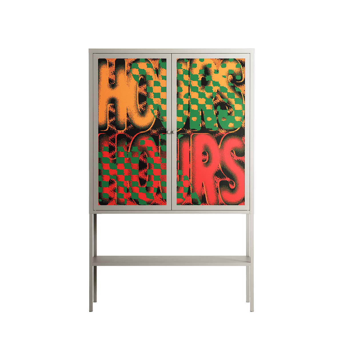 Hours - Loft Cabinet - Oluwaseyi Samuel Adebayo - Pebble - Overlay Metal