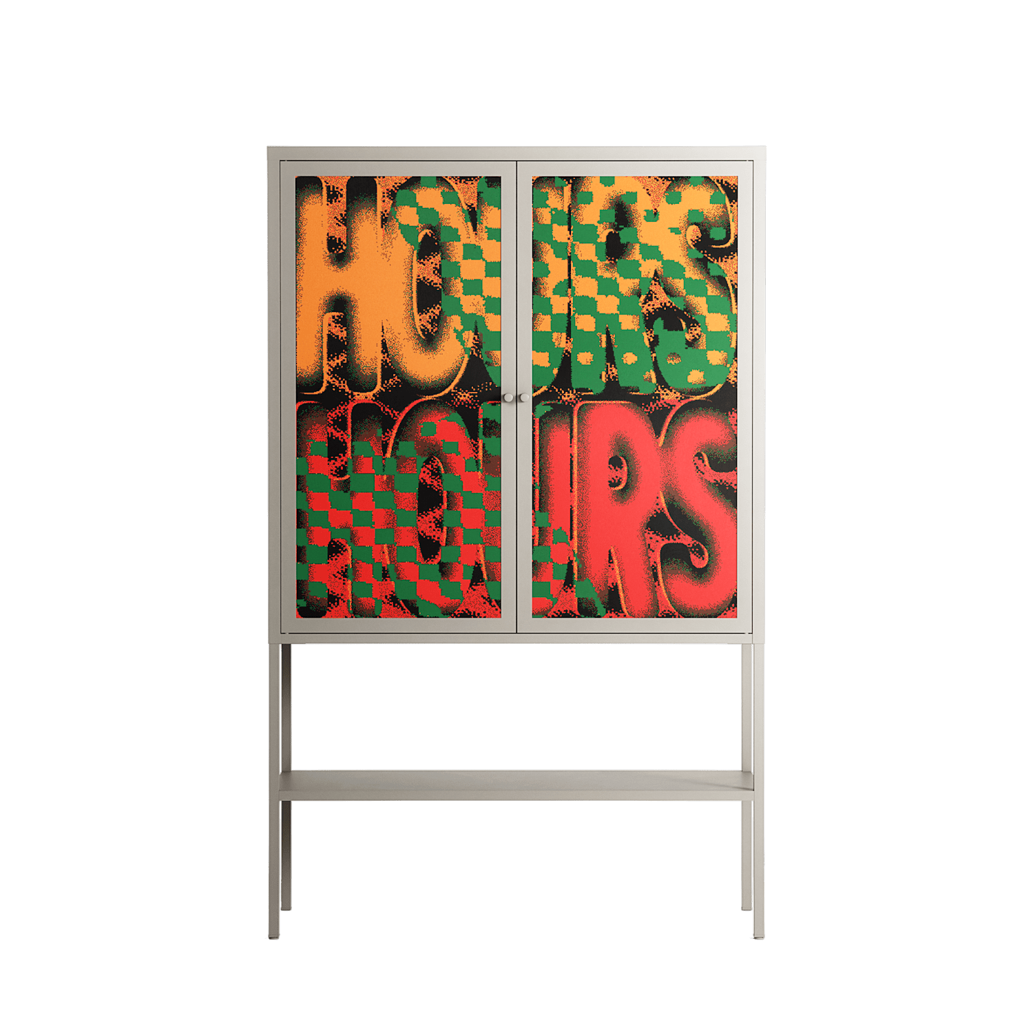 Hours - Loft Cabinet - Oluwaseyi Samuel Adebayo - Pebble - Overlay Metal