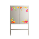 Abstract Spring Flowers - Loft Cabinet - Raissa Oltmanns - Pebble - Overlay Metal