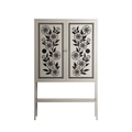Barbed Bloom - Loft Cabinet - Daphna Sebbane - Pebble - Overlay Metal