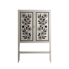 Barbed Bloom - Loft Cabinet - Daphna Sebbane - Pebble - Overlay Metal