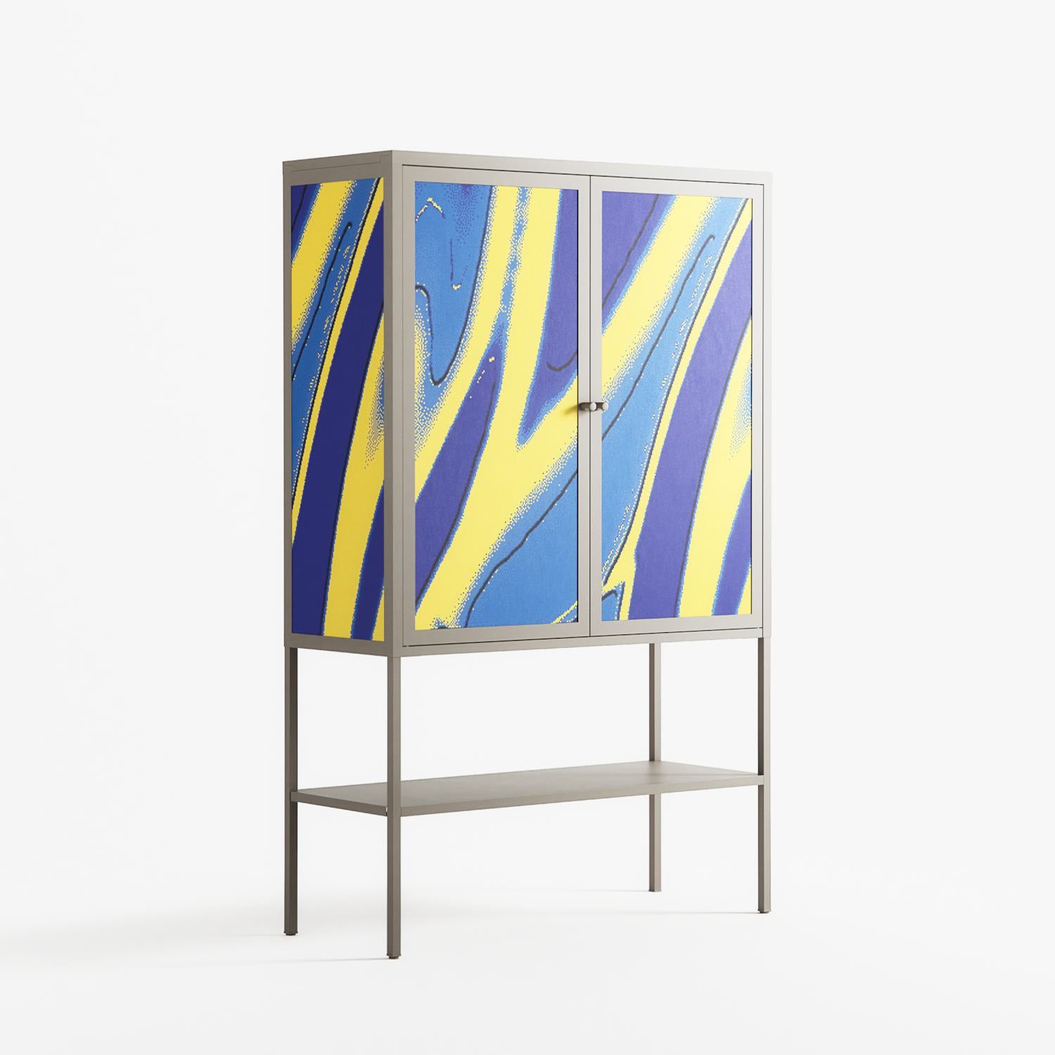 Blue Gale - Loft Cabinet - Oluwaseyi Samuel Adebayo - Pebble - Overlay Metal